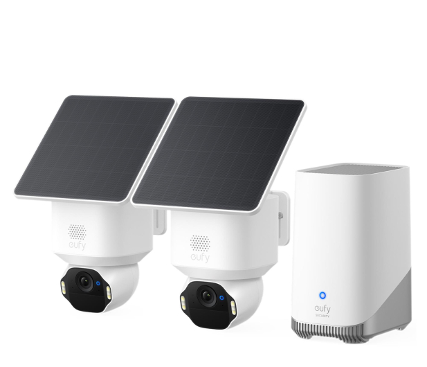 Eufy Zestaw 2 kamer eufy SoloCam E42 Biały + HomeBase 3 - 1505437 - zdjęcie